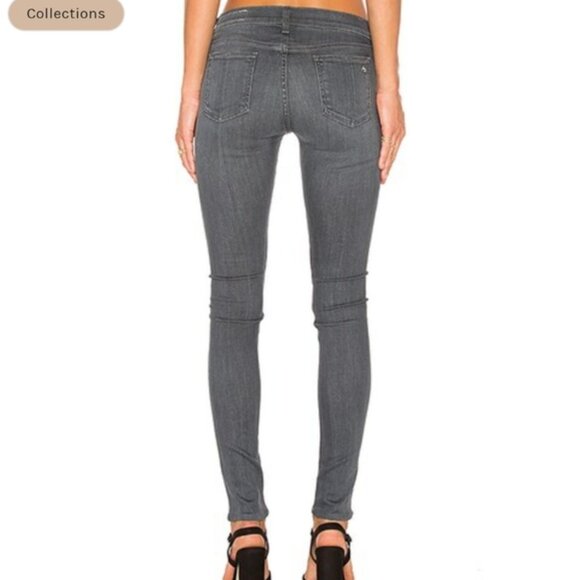 NEW Rag & Bone Everett sz 27 Grey Super Soft Skinny Straight Stretchy Jeans - Picture 10 of 15